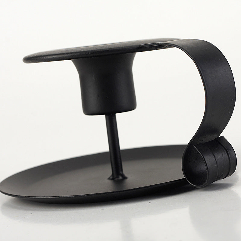 decorative iron candle holder centerpiece for home styling