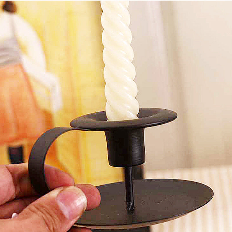 elegant wrought iron candle stand for modern interior decor