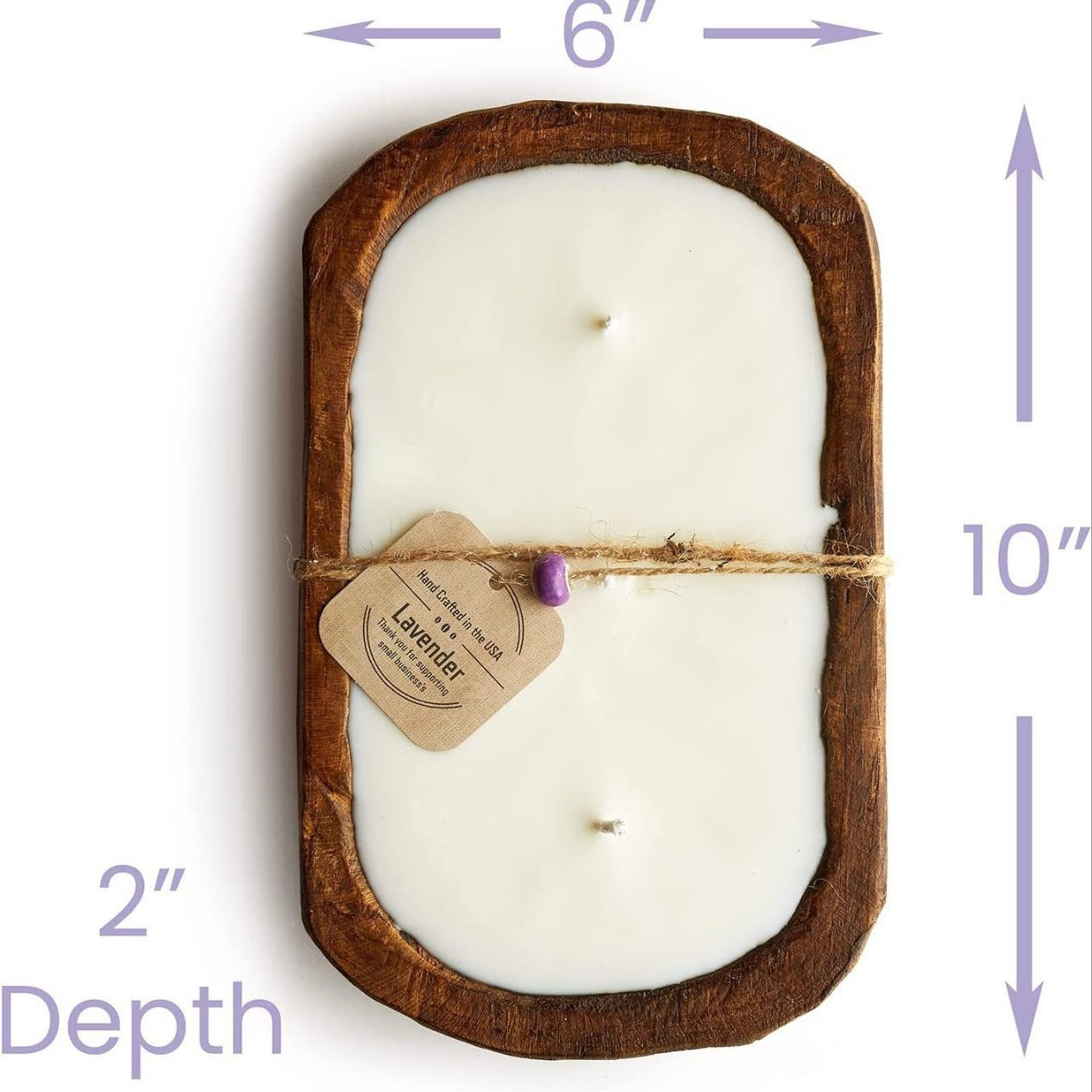 triple wick lavender aromatherapy candle for bedroom relaxation