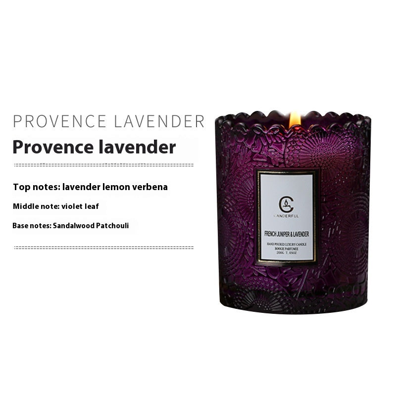 minimalist candle with soft lighting for night routine