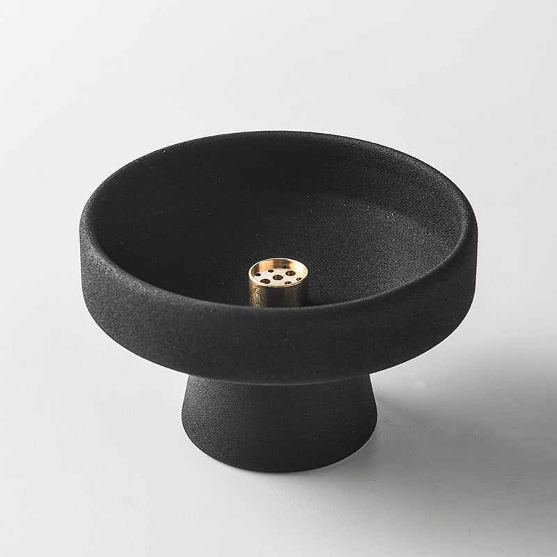 handmade ceramic zen incense burner for meditation