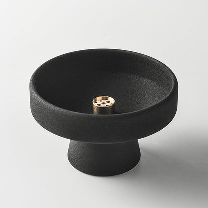 handmade ceramic zen incense burner for meditation