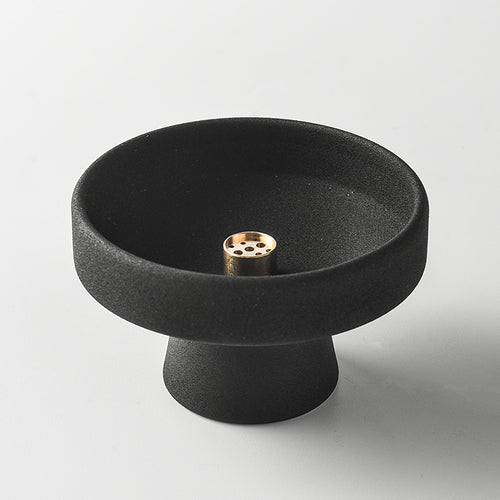 handmade ceramic zen incense burner for meditation
