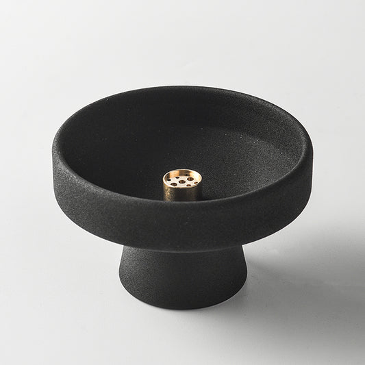 handmade ceramic zen incense burner for meditation