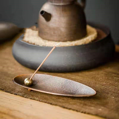 japanese alloy incense holder for joss sticks